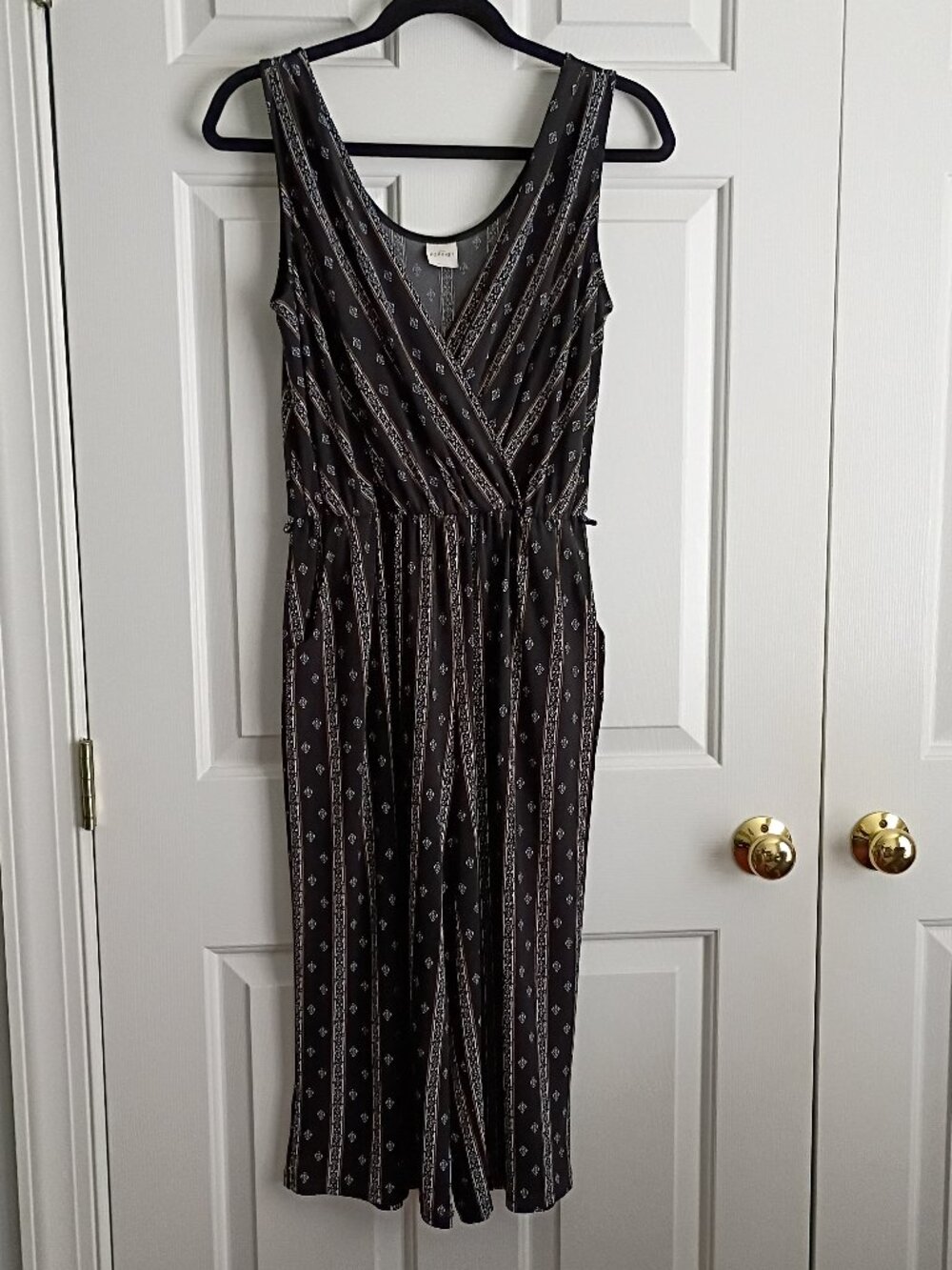 Kaleigh Jumpsuit Black & White Size M